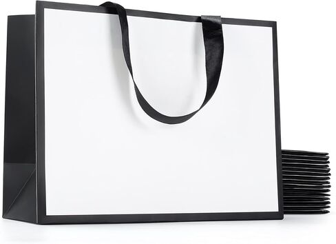 YACEYACE Pink Gift Bags Bulk, 20Pcs 10.5"x4.25"x8" Gift Bags Medium Size, Pink Paper Gift Bags for Valentines, Boutique, Wedding, Party, Birthday,Mother's Day in Kuwait