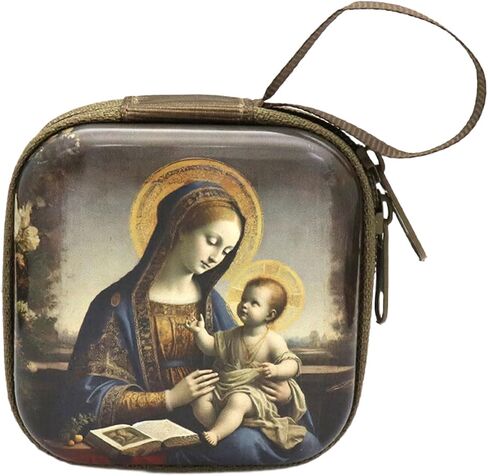 Catholic Rosary Pouches Coin Purses Beads Holders Bag With Zippers Religious Jewelry Storage Box For Necklace Prayer Bag in Saudi Arabia