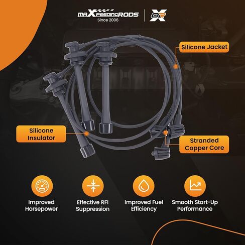 maXpeedingrods UF156 Ignition Coil Pack for Toyota Tacoma 1995-2004, for 4Runner 1996-2002, for Tundra T100 3.4l V6 Engine Set of 3 Coils Packs with 6 Spark Plug and 3 Wire Replace 90919-02212 in Saudi Arabia