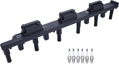 MOTOKU Ignition Coil and Spark Plug for Jeep TJ 4.0 2000-2006, Cherokee 4.0 2000-2001, Grand Cherokee 4.0 2000-2004, Wrangler 4.0 2000-2006 in Saudi Arabia