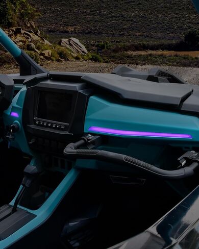 مجموعة مصابيح LED باللون الأرجواني من SAUTVS لملحقات Polaris RZR PRO XP/R/S 2025+، مادة ABS مقاومة للماء IP67 (استبدال OEM #2418039، #2418040) in Saudi Arabia