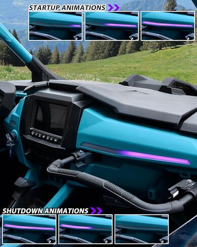 مجموعة مصابيح LED باللون الأرجواني من SAUTVS لملحقات Polaris RZR PRO XP/R/S 2025+، مادة ABS مقاومة للماء IP67 (استبدال OEM #2418039، #2418040) in Saudi Arabia