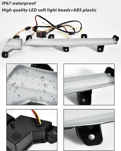 مجموعة مصابيح LED باللون الأرجواني من SAUTVS لملحقات Polaris RZR PRO XP/R/S 2025+، مادة ABS مقاومة للماء IP67 (استبدال OEM #2418039، #2418040) in Saudi Arabia