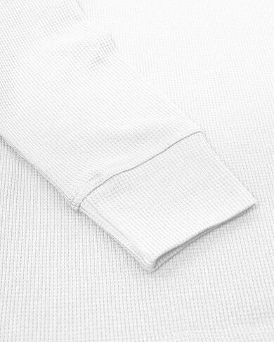 قمصان Kingsted Henley للرجال - أكمام طويلة وافل حراري Henley - أزرار على شكل قشرة جوز الهند - ملاءمة كلاسيكية مريحة in Kuwait