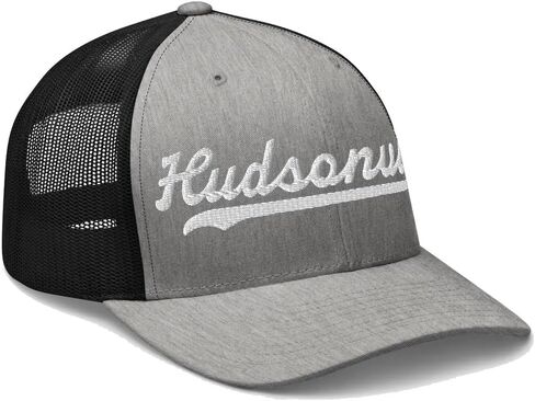 Hudsonville قبعة Hudsonville قبعة سائق الشاحنة البيسبول النصي قبعة مطرزة خمر شبكة رياضية سووش هدية تذكارية أغطية الرأس MI in Saudi Arabia