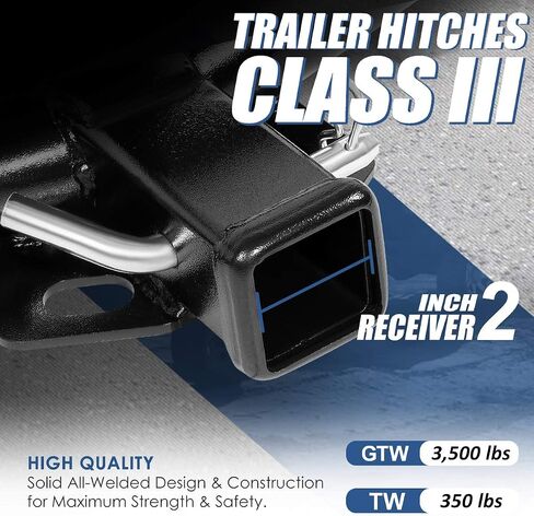 Auto Dynasty 2 Inches Class 3 Trailer Hitch Receiver Compatible with Equinox Vue Torrent Terrain 05-17 in Saudi Arabia