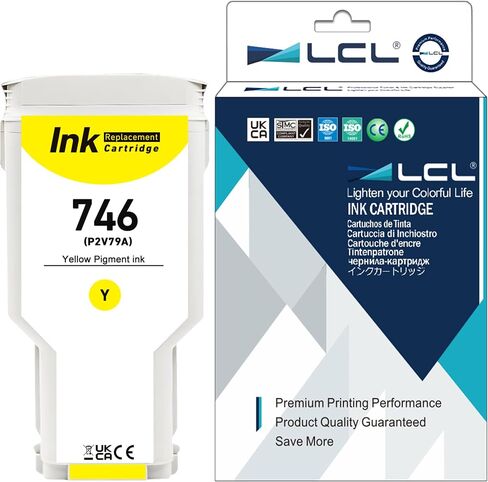 LCL Compatible 746 Photo Black 300-ml Ink Cartridge (P2V82A) Replacement for HP 746 DesignJet Z6 & Z9+ Large Format Plotter Printer (1-Pack) in Kuwait