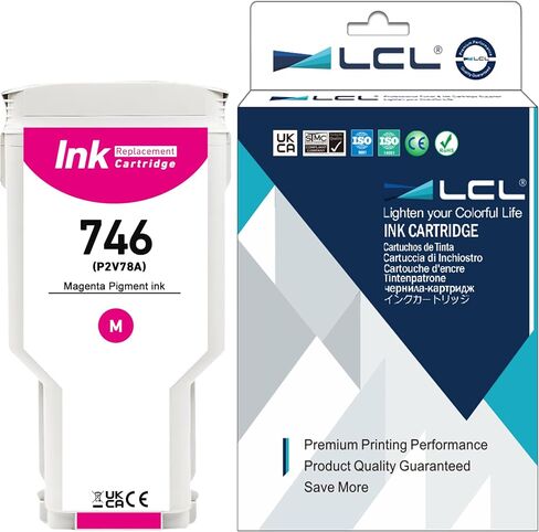 LCL Compatible 746 Photo Black 300-ml Ink Cartridge (P2V82A) Replacement for HP 746 DesignJet Z6 & Z9+ Large Format Plotter Printer (1-Pack) in Kuwait