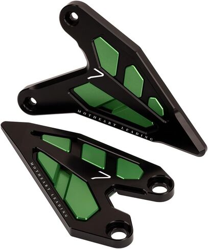 Motorcycle Foot Pegs with Heel Guard For Z7 Hybrid 2024-2025 Ninja 7 Hybrid 2024-2025 CNC T6 6061 Aluminum Heat Resistant Easy Installation z7 hybrid ninja 7 Accessories (Green) in Saudi Arabia