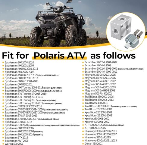 M MATI Front Cross Fitting & Brake Stoplight Pressure Switch for Polaris Sportsman 500 570 600 Trail Blazer Trail Boss Scrambler Magnum Xplorer Xpedition H-awkeye Diese-l Worker 7052292 4110164 in Saudi Arabia
