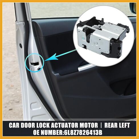 محرك المُشغل الإلكتروني لقفل الباب الخلفي الأيسر لاستبدال Ford Escape 2001-2007 No.6L8Z7826413B in Kuwait