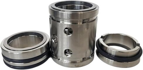 1pcs Double end mechanical seal water pump shaft seal 224-25/35/45/50/55 alloy fluorine glue high temperature resistant water seal(224-65) in Saudi Arabia