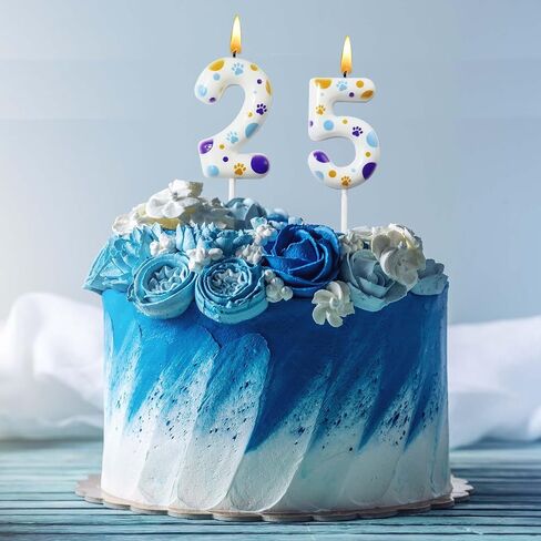 عدد الأزرق والأصفر الكلب مخلب تحت عنوان شموع عيد ميلاد، الكلب دورية القبعات العالية الشموع كب كيك ديكور للبنين بنات، سعيد الكرتون كعكة عيد ميلاد الشموع لوازم زينة الحفلات (5، أبيض) in Kuwait