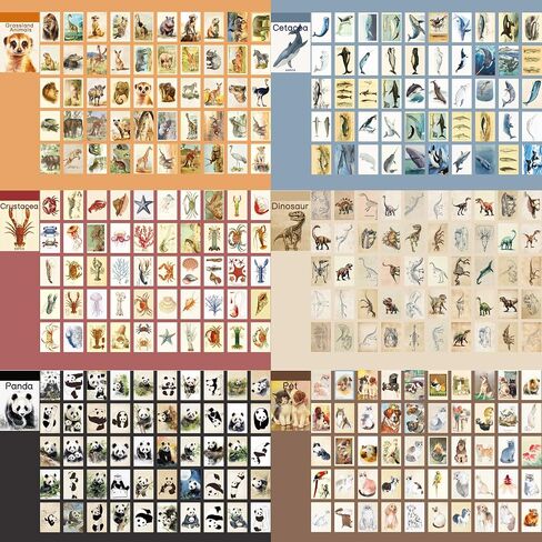 12 Sets 600 Sheets Washi Stickers for Journaling, Boho Stickers Abstract Aesthetic Stickers Vintage Aesthetic Scrapbook Sticker Set for Bullet Journal Art Diary Card Craft Gifts Planner Notebook in Kuwait