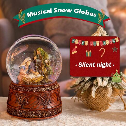 عيد الميلاد سنو غلوب الموسيقية - رجل الزنجبيل سنو غلوب كاندي هاوس عيد الميلاد المياه سنو غلوب LED ضوء تغيير صندوق الموسيقى ديكور المنزل عيد الميلاد للأطفال in Kuwait