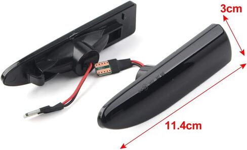 GZYF 1 Pair Dynamic Side Marker Light Turn Signal Lamp For Jaguar X-Type 2002 2003 2004 2005 2006 2007 2008 2009, Transparent in Saudi Arabia