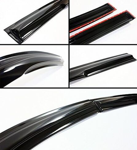 JDM 3D متموج نمط حاجب النافذة المدخن المطر / الشمس الظل الحرس متوافق مع 2007-2011 هوندا CRV CR-V in Saudi Arabia