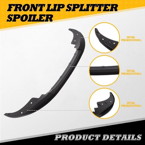 Front Lip Splitter Spoiler Compatible with 4 Series Coupe G22 G23 430i M440i 2021-2025 Bumper Splitter ABS Gloss Black Diffuser Chin Lip Protection in Saudi Arabia