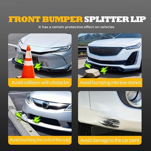 Front Lip Splitter Spoiler Compatible with 4 Series Coupe G22 G23 430i M440i 2021-2025 Bumper Splitter ABS Gloss Black Diffuser Chin Lip Protection in Saudi Arabia