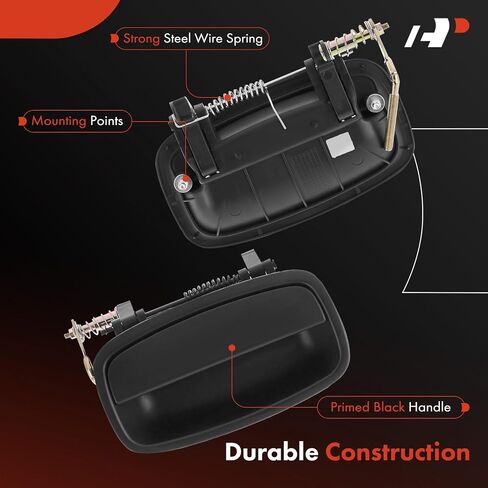 A-Premium Rear Right Passenger Side Exterior Door Handle Compatible with Kia Sportage 2000 2001 2002, Primed Black, Replace# 0K08A-72410XX in Saudi Arabia