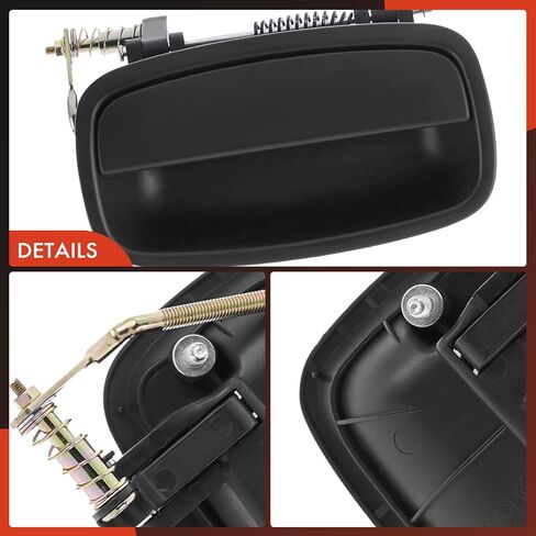A-Premium Rear Right Passenger Side Exterior Door Handle Compatible with Kia Sportage 2000 2001 2002, Primed Black, Replace# 0K08A-72410XX in Saudi Arabia