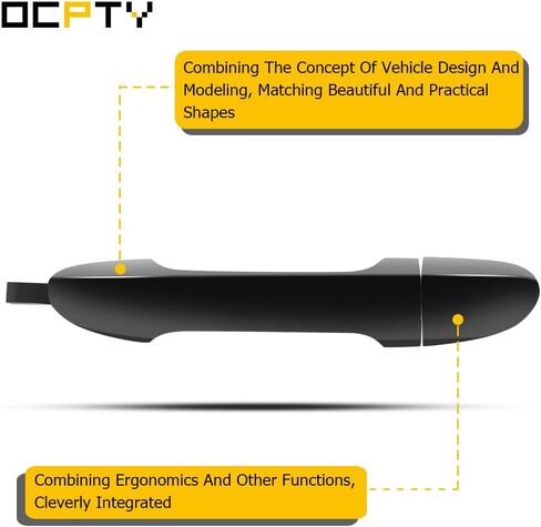 OCPTY مقبض الباب الخارجي الخلفي الأيمن جانب الركاب بديل مناسب 2004-2009 لكيا سبكترا أسود in Saudi Arabia