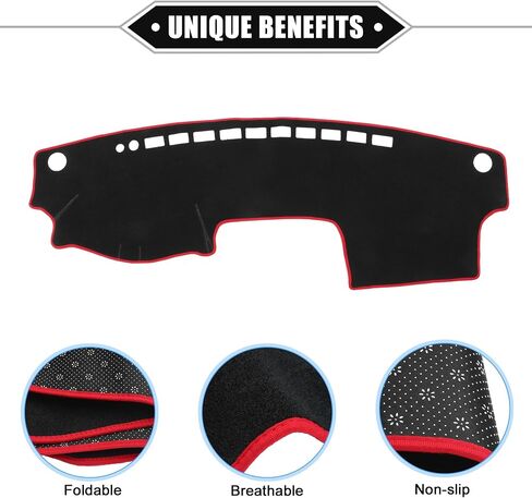 Dashboard Cover Compatible for Toyota Camry 2002-2006, Non-Slip Polyester Black Dash Cover Mat Dash Board Protector Cover in Saudi Arabia