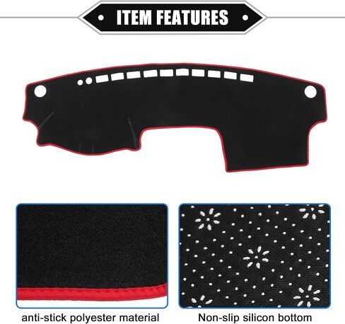 Dashboard Cover Compatible for Toyota Camry 2002-2006, Non-Slip Polyester Black Dash Cover Mat Dash Board Protector Cover in Saudi Arabia