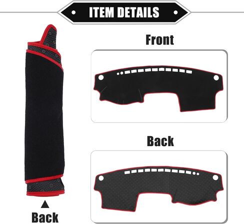 Dashboard Cover Compatible for Toyota Camry 2002-2006, Non-Slip Polyester Black Dash Cover Mat Dash Board Protector Cover in Saudi Arabia