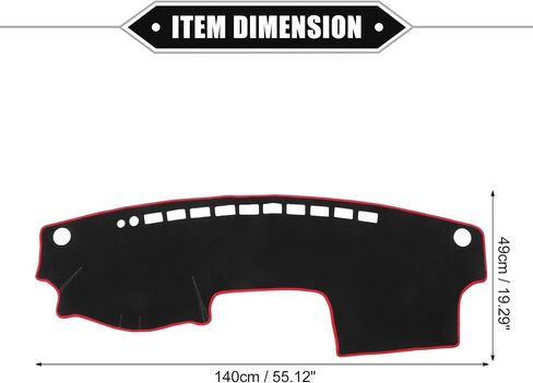 Dashboard Cover Compatible for Toyota Camry 2002-2006, Non-Slip Polyester Black Dash Cover Mat Dash Board Protector Cover in Saudi Arabia
