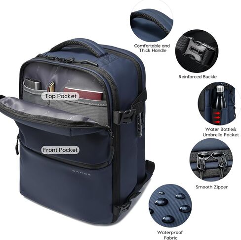 BANGE Travel Backpack for Men, Waterproof Lightweight Laptop Backpack for Business and Work, Anti Theft Rucksack for Men and Women in Kuwait