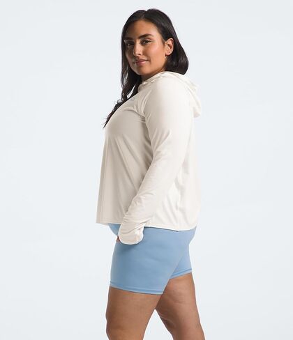 THE NORTH FACE Women's Adventure Sun Hoodie (Standard and Plus Size), White Dune, Small in Saudi Arabia