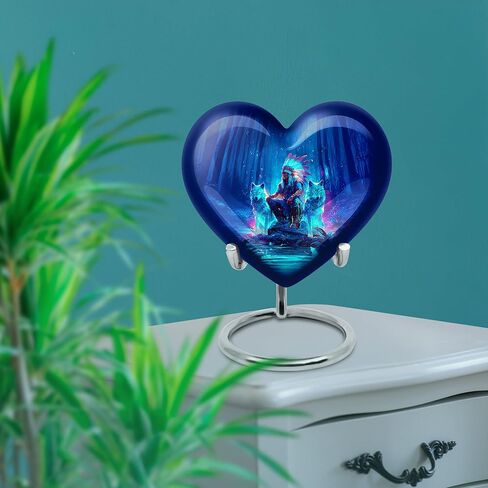 الجرة الأمريكية الأصلية - جرة دفن الجثث - 3 بوصة - عبوة من 1 - تذكار للرماد - الجرار الصغيرة للرماد البالغ - الجرار المتبقية البشرية in Kuwait