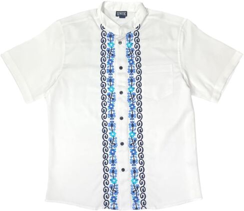 قمصان Unik الرجالية عالية الجودة Guayabera، بأزرار سفلية، وتطريز مفصل، وخياطة دقيقة، مقاسات S-XL in Kuwait