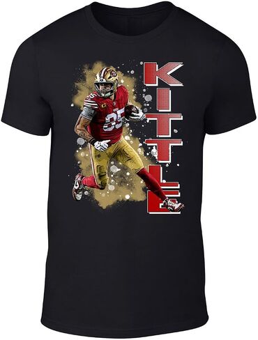 San Francisco George Kittle Spray Paint Style Throwback Style T-Shirt Men's Adult in Kuwait
