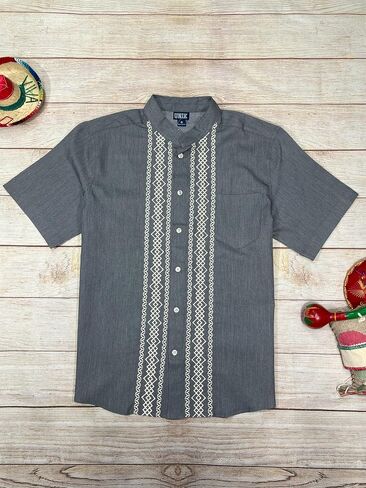 قمصان Unik الرجالية عالية الجودة Guayabera، بأزرار سفلية، وتطريز مفصل، وخياطة دقيقة، مقاسات S-XL in Kuwait