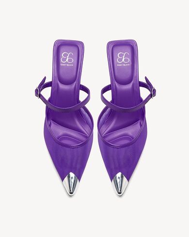 حذاء نسائي من NEWBELLA بكعب قطة مغلق من الأمام - صنادل شبكية أنيقة بكعب من الحديد، أحذية أنيقة سهلة الارتداء للمكتب والحفلات والارتداء اليومي المريح in Kuwait