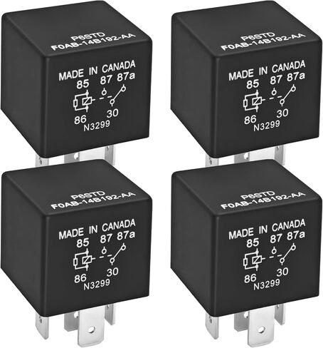 مرحل السيارات P6SDT FOAB-14B192-AA - 40A 12VDC 5-Pin، استبدال OEM F0AB-14B192-AA مرحل النظام الكهربائي لفورد in Saudi Arabia
