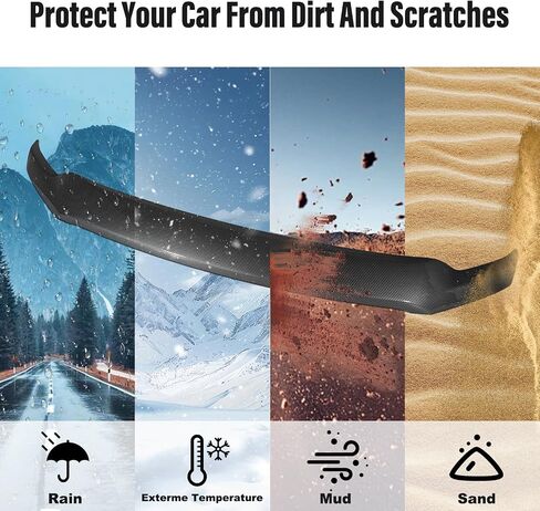 غطاء محرك السيارة منحرف غطاء محرك السيارة متوافق مع 2025 2024 2023 2022 2021 Ford F150 ألياف الكربون اللامعة غطاء محرك السيارة حامي علة منحرف الحجر الحرس in Saudi Arabia