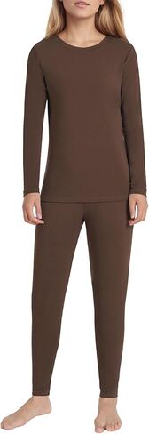 Latuza Women's Petite Thermal Underwear Set Fleece Lined Long Johns in Kuwait
