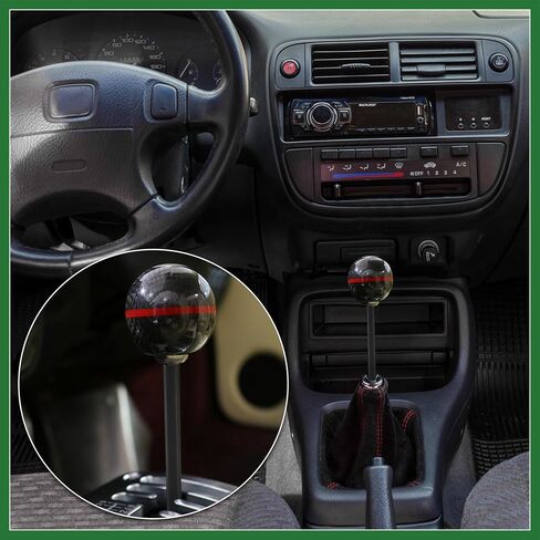 Motoforti 4 بوصة مقبض ناقل حركة السيارة موسع تمديد رافعة لهوندا سيفيك أسود M10X1.5 طويل الأمد in Saudi Arabia