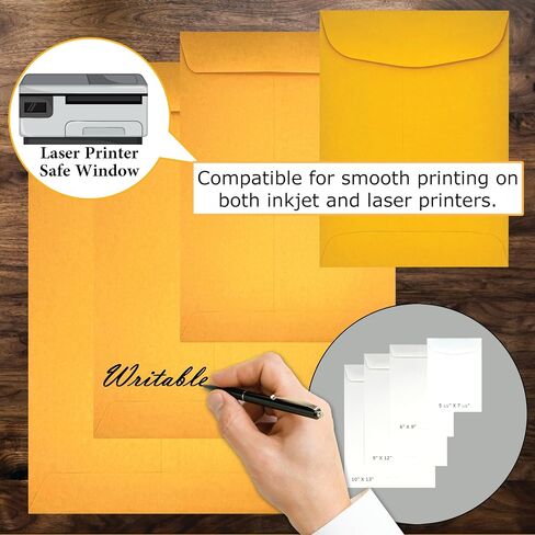 500 Cashier Depot 6 X 9 Catalog Envelopes (Open End), Sturdy 24lb. Brown Kraft Paper, Gum Flap, 500/Box in Saudi Arabia