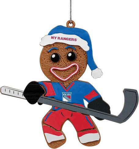 FOCO New York Rangers Gingerbread Man Holiday Ornament in Saudi Arabia