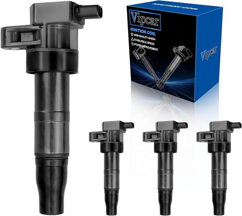 4Pcs Ignition Coil Pack Compatible with Hyundai 2006-10 Sonata 2.4/3.3L, 07-14 Santa FE 3.3 3.5, Veracruz Genesis Azera 3.3 3.8, for Kia Sorento Optima Sedona Amanti Borrego, #UF546 273013C000 in Saudi Arabia