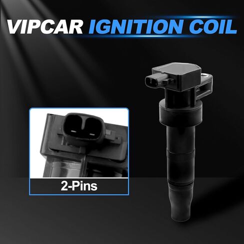 4Pcs Ignition Coil Pack Compatible with Hyundai 2006-10 Sonata 2.4/3.3L, 07-14 Santa FE 3.3 3.5, Veracruz Genesis Azera 3.3 3.8, for Kia Sorento Optima Sedona Amanti Borrego, #UF546 273013C000 in Saudi Arabia
