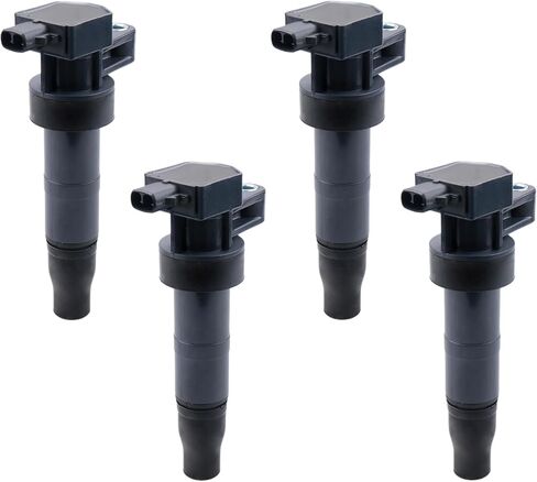 4Pcs Ignition Coil Pack Compatible with Hyundai 2006-10 Sonata 2.4/3.3L, 07-14 Santa FE 3.3 3.5, Veracruz Genesis Azera 3.3 3.8, for Kia Sorento Optima Sedona Amanti Borrego, #UF546 273013C000 in Saudi Arabia