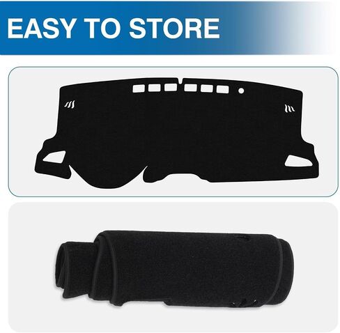 KUST Car Dashboard Cover for 2019-2024 Toyota Corolla Hatch Sedan Left Hand Driving Non-Slip Polyester Dashboard Mat Pad Interior for Toyota Corolla Accessories Custom Fit Dash Mat No Glare Black in Saudi Arabia