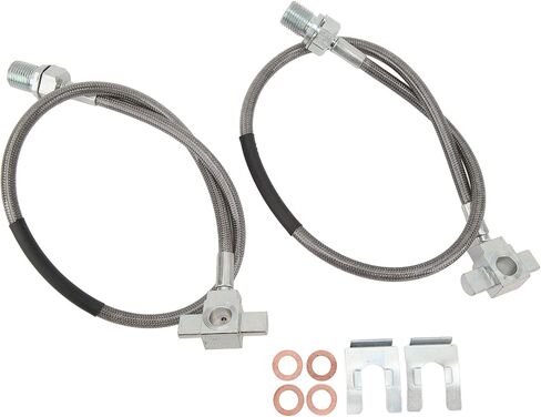 Front Brake Line Hose, Extended Brake Lines, 2pcs Front Stainless Steel Brake Line 89340s Replacement For C10 C20 C30 K10 K20 K30 K5 in Saudi Arabia