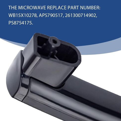 Upgraded WB15X10278 Microwave Handle Replacement Compatible with General Electric GE Microwave Door Handle, Replaces 261300714902, PS8754175, 3025557 in Kuwait