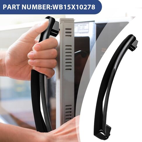 Upgraded WB15X10278 Microwave Handle Replacement Compatible with General Electric GE Microwave Door Handle, Replaces 261300714902, PS8754175, 3025557 in Kuwait